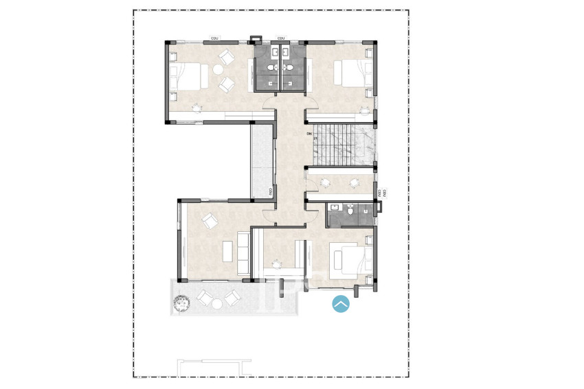 6 Bedroom Queen Villa For Sale  Mean Chey Residences, Cheung Aek, Phnom Penh