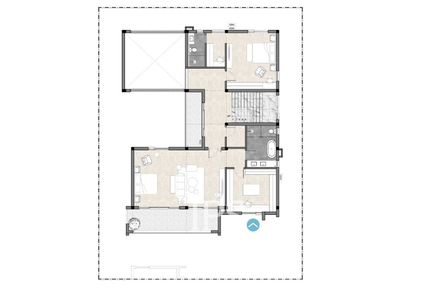 6 Bedroom Queen Villa For Sale  Mean Chey Residences, Cheung Aek, Phnom Penh