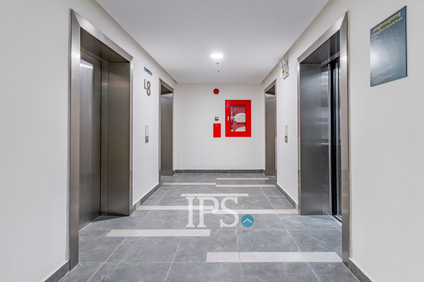 Studio Condo For Rent - Urban Village Phase II, Chak Angrae Leu, Phnom Penh