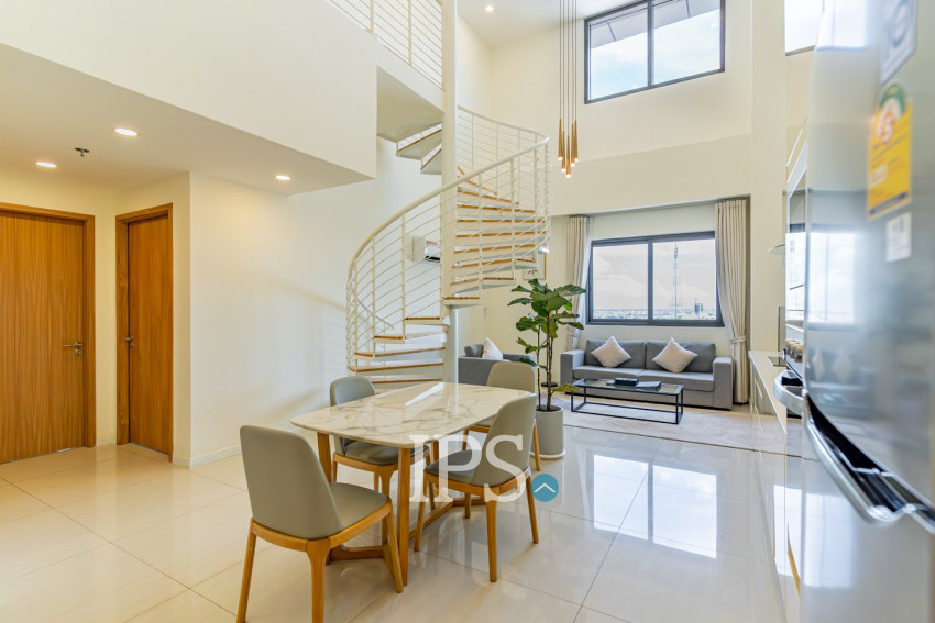Duplex 2 Bedroom Serviced Apartment For Rent - Boeung Kak 1, Phnom Penh