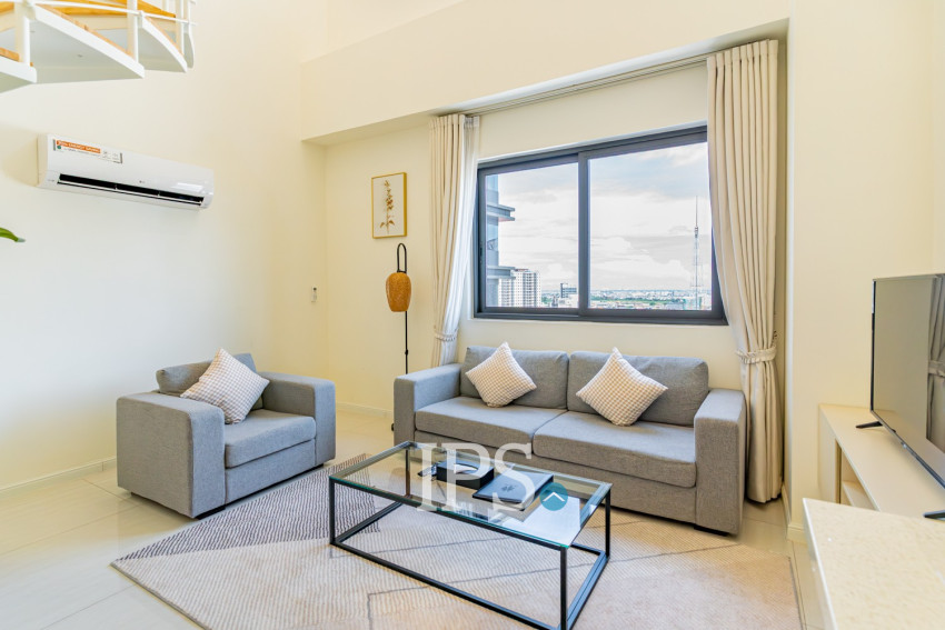Duplex 2 Bedroom Serviced Apartment For Rent - Boeung Kak 1, Phnom Penh