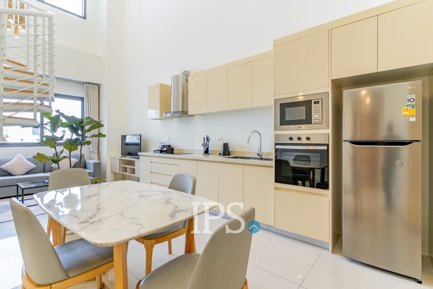 Duplex 2 Bedroom Serviced Apartment For Rent - Boeung Kak 1, Phnom Penh