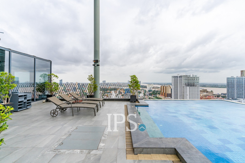 2 Bedroom Condo For Rent - The Penthouse Residence, Tonle Bassac, Phnom Penh
