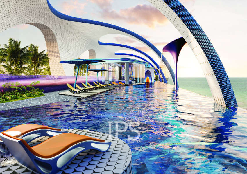 Golden 2 Bedroom Condo For Sale  Ocean Gold- Time Square 10, Otres Beach, Sihanoukville