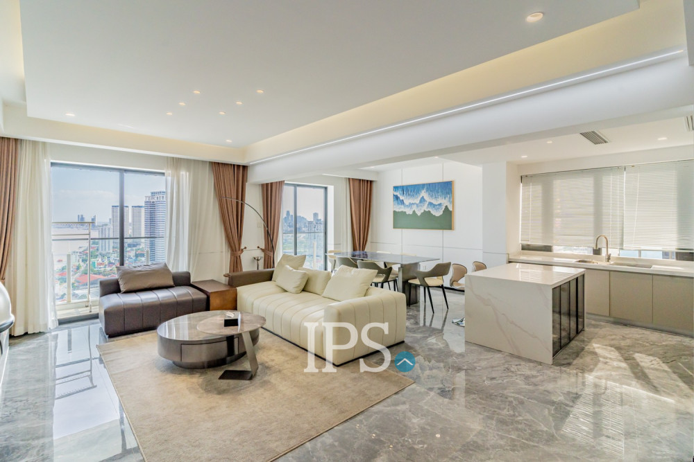 3 Bedroom Penthouse For Rent - Morgan Enmaison, Chroy Changvar, Phnom Penh - Image 2