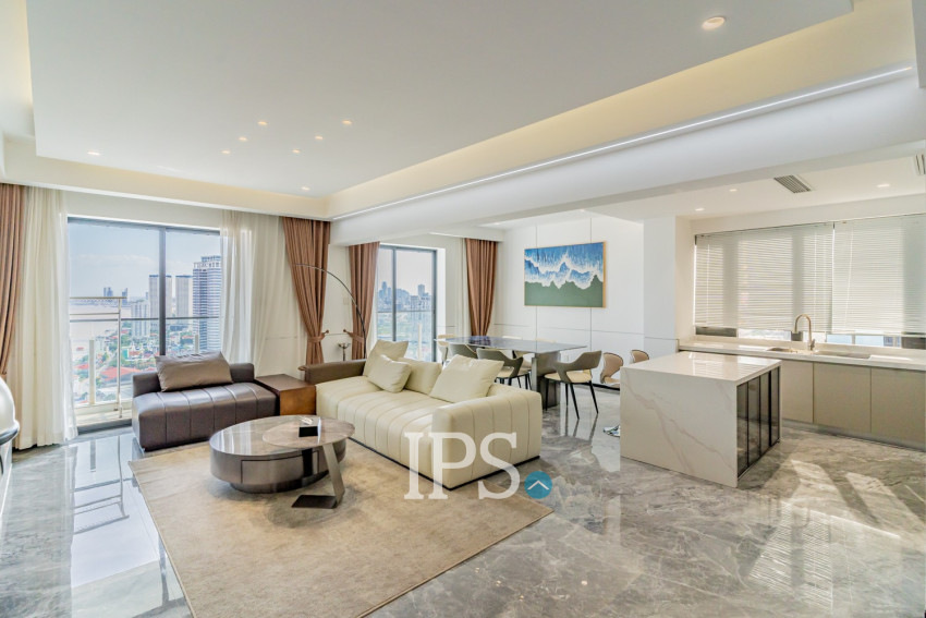 3 Bedroom Penthouse For Rent - Morgan Enmaison, Chroy Changvar, Phnom Penh