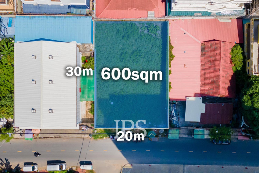 600 Sqm Commercial Land For Rent - Boeung Kak 1, Phnom Penh