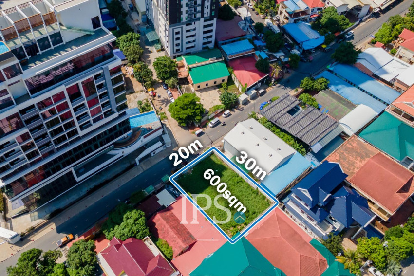600 Sqm Commercial Land For Rent - Boeung Kak 1, Phnom Penh