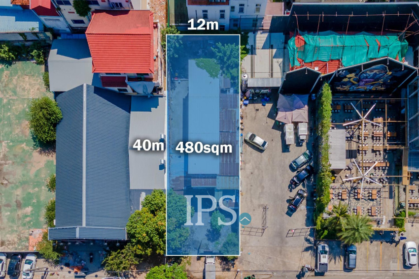 480 Sqm Commercial Land For Rent - Boeung Kak 1, Phnom Penh