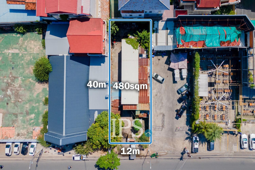 480 Sqm Commercial Land For Rent - Boeung Kak 1, Phnom Penh