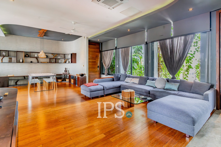 3 Bedroom Serviced Apartment For Rent - Tonle Bassac, Phnom Penh