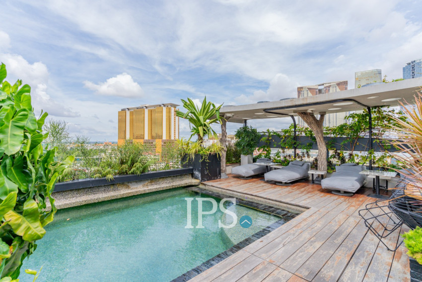 3 Bedroom Serviced Apartment For Rent - Tonle Bassac, Phnom Penh