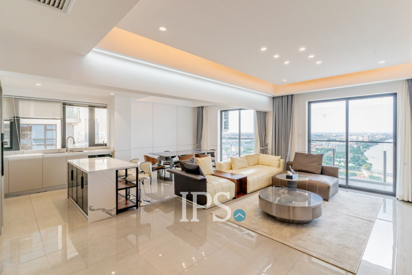 3 Bedroom Penthouse For Rent - Morgan Enmaison, Chroy Changvar, Phnom Penh