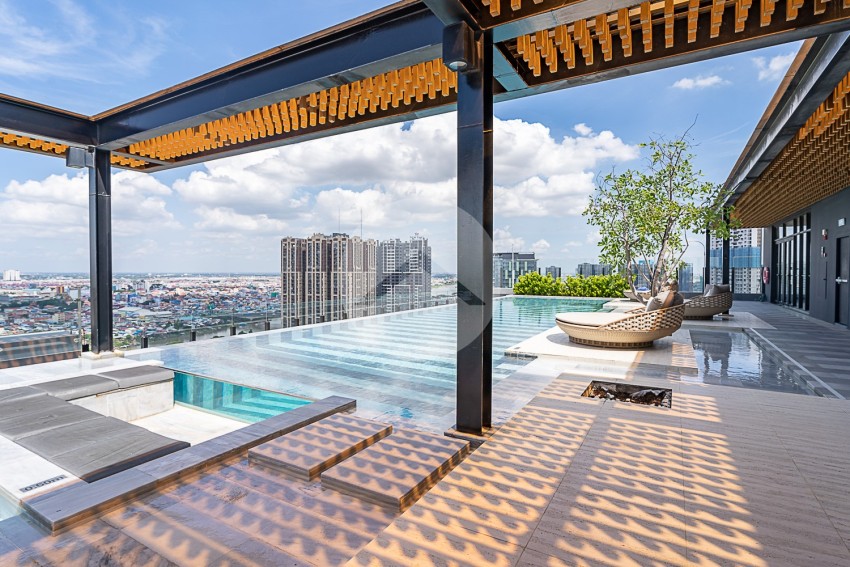 27th Floor 1 Bedroom Condo For Sale - Skylar, Tonle Bassac, Phnom Penh