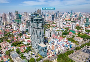 23th Floor Duplex 4 Bedroom Condo For Sale - The Penthouse Residence, Tonle Bassac, Phnom Penh thumbnail
