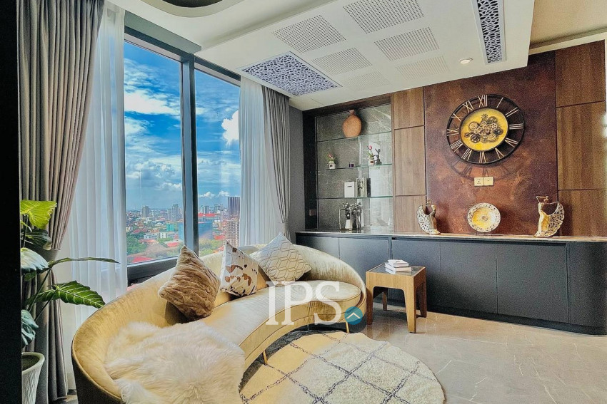 23th Floor Duplex 4 Bedroom Condo For Sale - The Penthouse Residence, Tonle Bassac, Phnom Penh