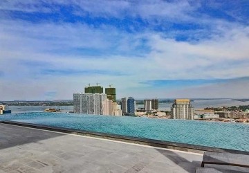 25th Floor Duplex 3 Bedroom Condo For Sale - The Penthouse Residence, Tonle Bassac, Phnom Penh thumbnail