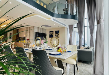 25th Floor Duplex 3 Bedroom Condo For Sale - The Penthouse Residence, Tonle Bassac, Phnom Penh thumbnail