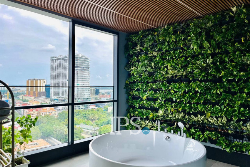 25th Floor Duplex 3 Bedroom Condo For Sale - The Penthouse Residence, Tonle Bassac, Phnom Penh