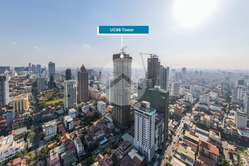 33nd Floor Premium Residence 3 Bedroom Condo For Sale - UC88, BKK1, Phnom Penh