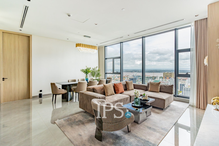 33nd Floor Premium Residence 3 Bedroom Condo For Sale - UC88, BKK1, Phnom Penh