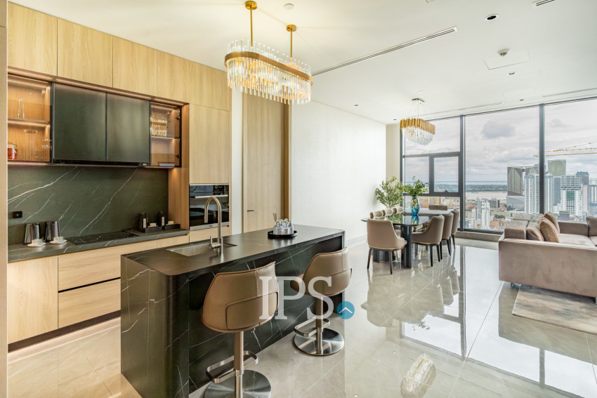 33nd Floor Premium Residence 3 Bedroom Condo For Sale - UC88, BKK1, Phnom Penh