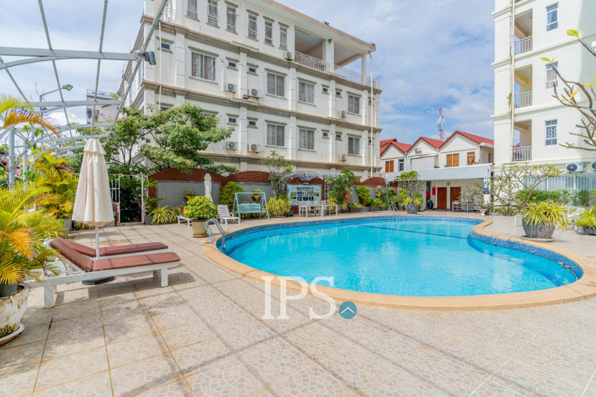 6th Floor 2 Bedroom Condo For Sale - Mekong View Tower 1, Chroy Changvar, Phnom Penh