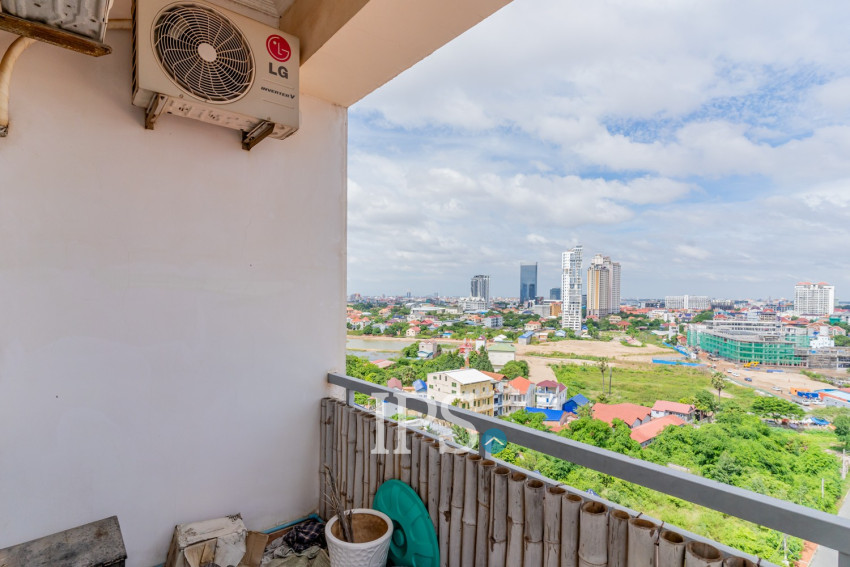 6th Floor 2 Bedroom Condo For Sale - Mekong View Tower 1, Chroy Changvar, Phnom Penh
