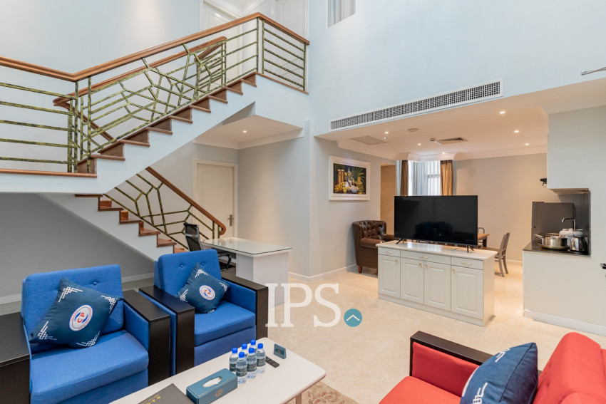 3 Bedroom Serviced Penthouse For Rent - Srah Chork, Phnom Penh