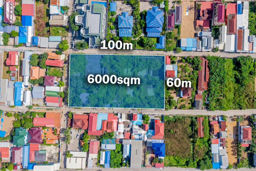 6,000 Sqm Land For Sale - Ta Khmau, Kandal Province