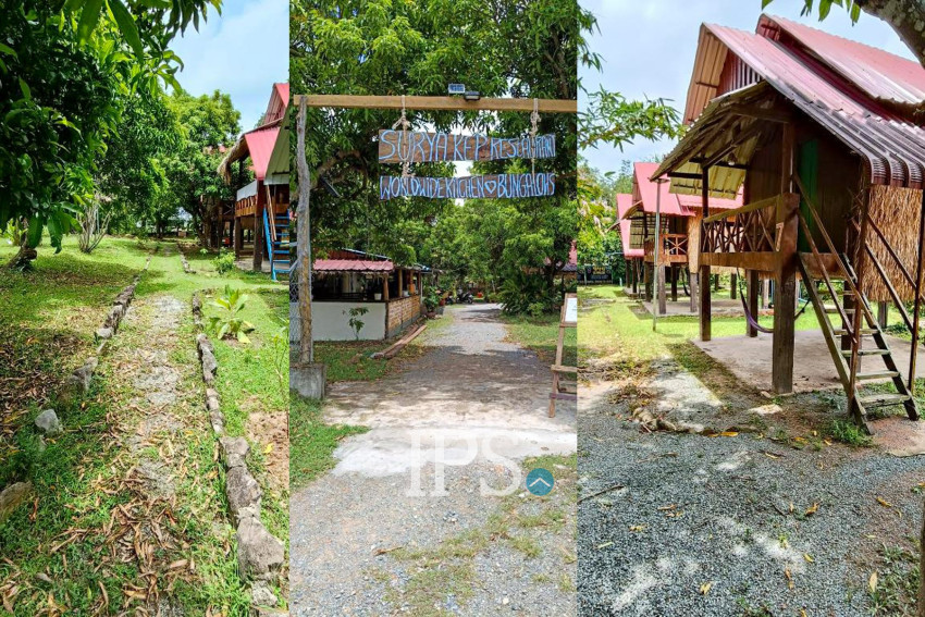 Traditional Khmer Bungalow Resort Business For Sale - Kep Province