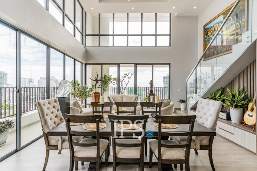 21st Floor Duplex 3 Bedroom Penthouse For Sale - Parc 21 Residence, Boeung Trabek, Phnom Penh