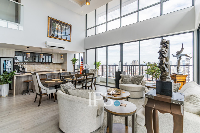 21st Floor Duplex 3 Bedroom Penthouse For Sale - Parc 21 Residence, Boeung Trabek, Phnom Penh