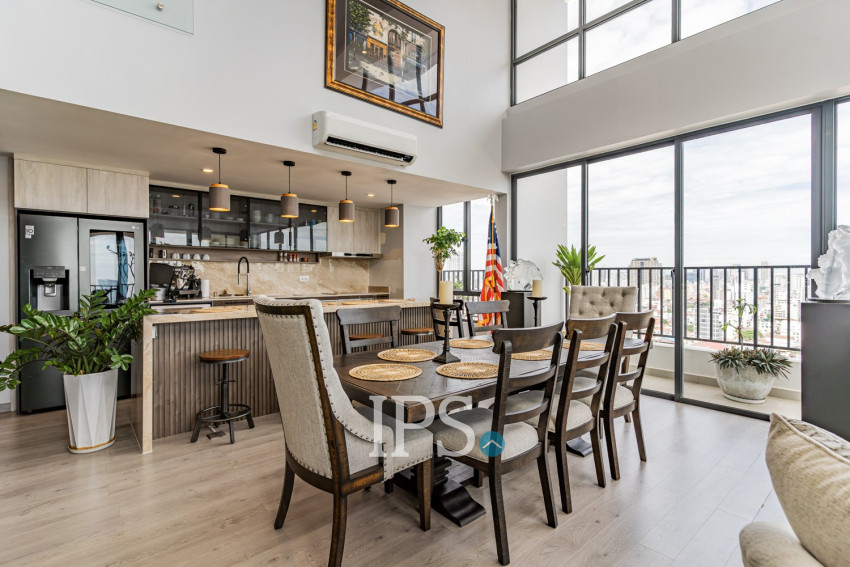 21st Floor Duplex 3 Bedroom Penthouse For Sale - Parc 21 Residence, Boeung Trabek, Phnom Penh