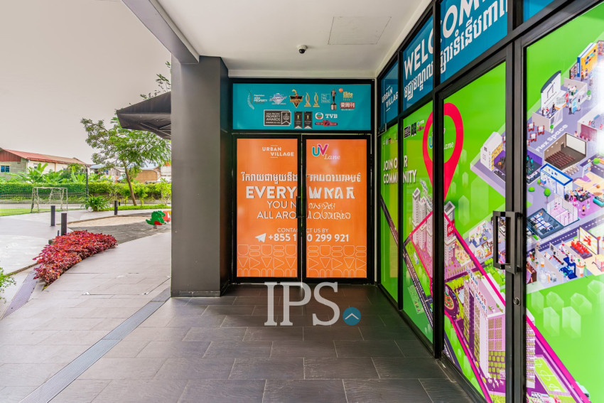 186 Sqm Corner Retail Space For Rent - Urban VIllage Phase I, Chak Angrae Kraom, Phnom Penh