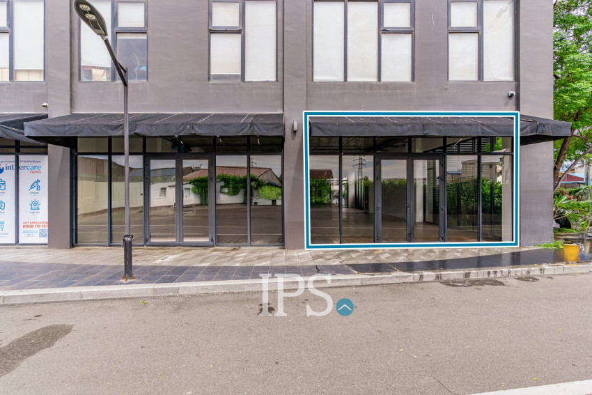 90.74 Sqm Corner Retail Space For Rent - Urban VIllage Phase I, Chak Angrae Kraom, Phnom Penh