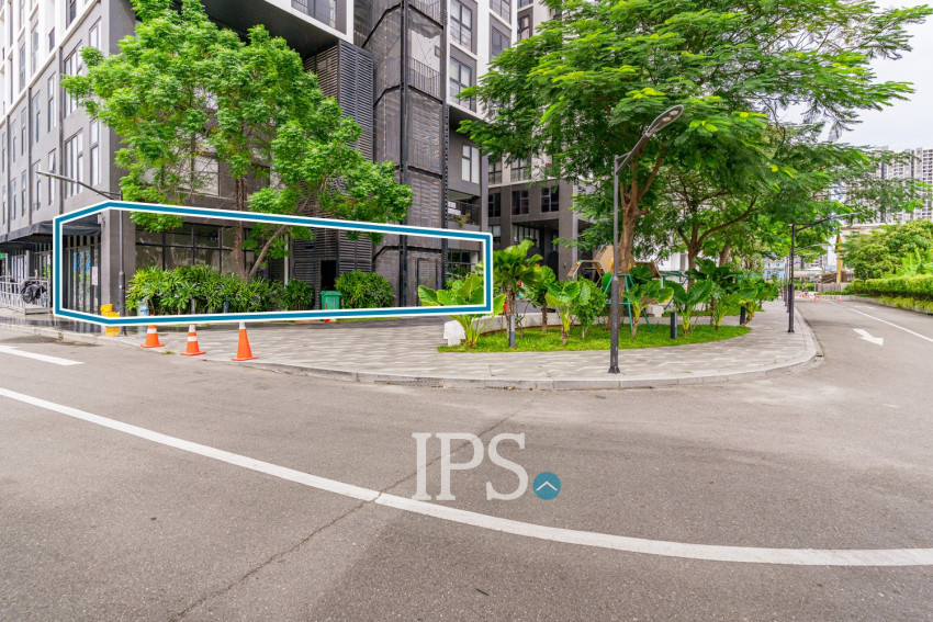 90.74 Sqm Corner Retail Space For Rent - Urban VIllage Phase I, Chak Angrae Kraom, Phnom Penh