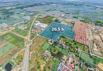 26.5 Hectares Land For Sale -Partial or Entire Land - Ta Khmau, Kandal Province thumbnail