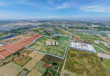 26.5 Hectares Land For Sale -Partial or Entire Land - Ta Khmau, Kandal Province thumbnail