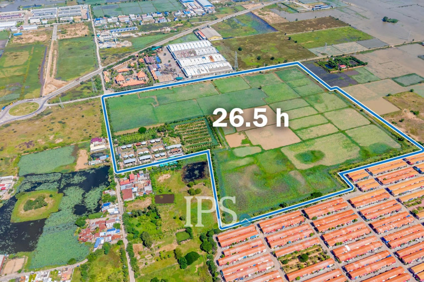 26.5 Hectares Land For Rent - Partial or Entire Land, Ta Khmau, Kandal Province