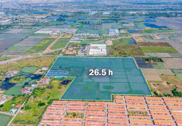 26.5 Hectares Land For Rent - Partial or Entire Land, Ta Khmau, Kandal Province thumbnail