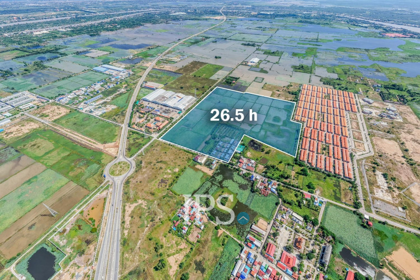 26.5 Hectares Land For Rent - Partial or Entire Land, Ta Khmau, Kandal Province