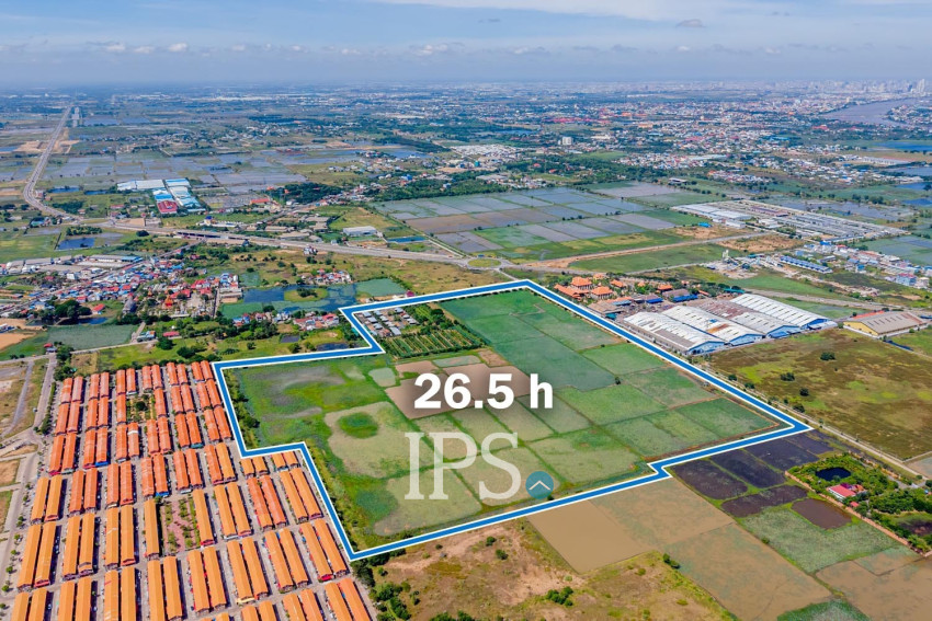 26.5 Hectares Land For Rent - Partial or Entire Land, Ta Khmau, Kandal Province