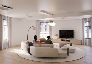 Renovated 5 Bedroom Apartment For Rent - Tonle Bassac, Phnom Penh thumbnail