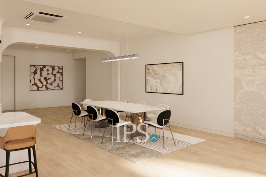 Renovated 5 Bedroom Apartment For Rent - Tonle Bassac, Phnom Penh