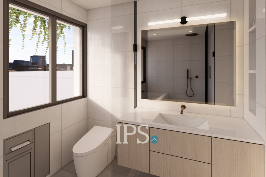 Renovated 5 Bedroom Apartment For Rent - Tonle Bassac, Phnom Penh