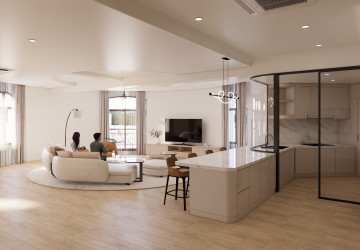 Renovated 5 Bedroom Apartment For Rent - Tonle Bassac, Phnom Penh thumbnail