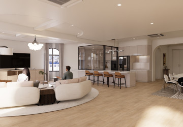 Renovated 5 Bedroom Apartment For Rent - Tonle Bassac, Phnom Penh thumbnail