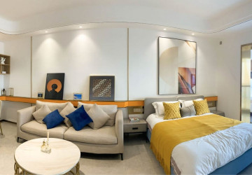 17th Floor Studio Room Condo For Rent - Wealth Mansion, Chroy Changvar, Phnom Penh thumbnail