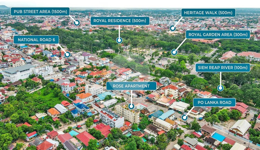 2 Bedroom Apartment For Rent - Slor Kram, Siem Reap